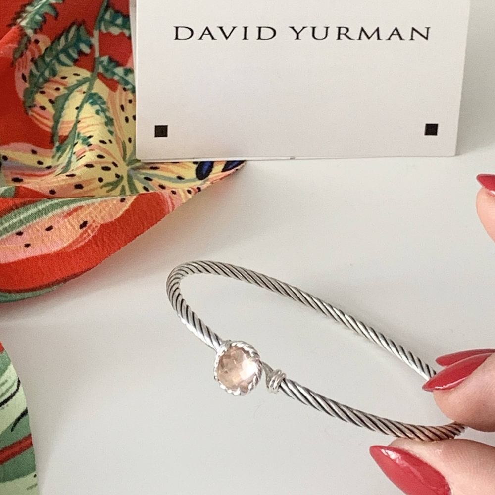 David YURMAN 3mm Chatelaine Morganite Bracelet